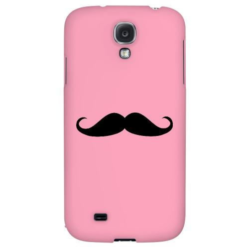 Mustache Pink - Geeks Designer Line Humor Series Hard Back Case for Samsung Galaxy S4