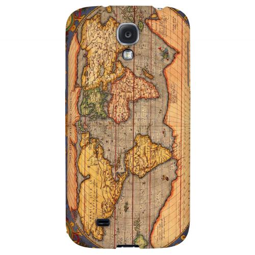 Ortelius World Map 1601 - Geeks Designer Line Map Series Hard Back Case for Samsung Galaxy S4