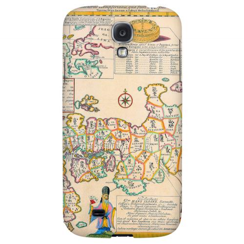 Old Japanese Empire Map - Geeks Designer Line Map Series Hard Back Case for Samsung Galaxy S4 Old Japanese Empire Map - Geeks Designer Line Map Series Hard Back Case for Samsung Galaxy S4