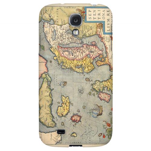 Ancient Map of Europe - Geeks Designer Line Map Series Hard Back Case for Samsung Galaxy S4