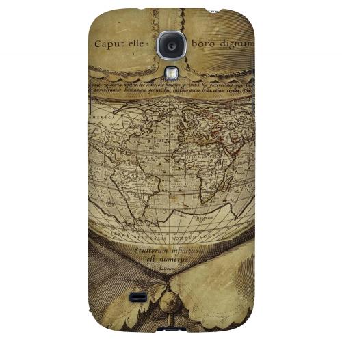 Ancient Map Head - Geeks Designer Line Map Series Hard Back Case for Samsung Galaxy S4