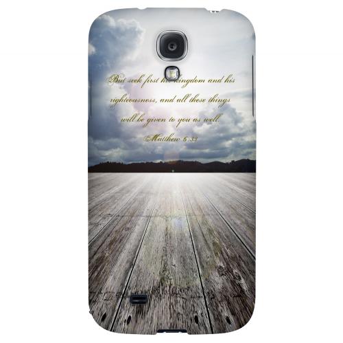Matthew 6:33 - Geeks Designer Line Bible Series Hard Back Case for Samsung Galaxy S4