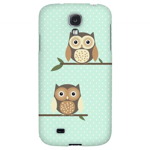 Retro Owls on Polka Dots - Geeks Designer Line Owl Series Hard Back Case for Samsung Galaxy S4