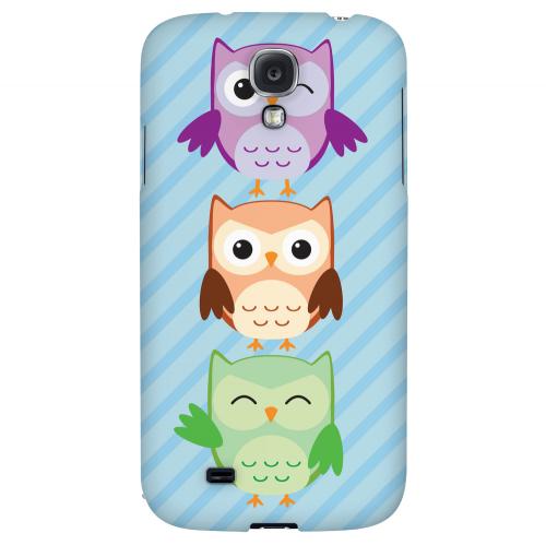 Happy Owl Pals - Geeks Designer Line Owl Series Hard Back Case for Samsung Galaxy S4 Happy Owl Pals - Geeks Designer Line Owl Series Hard Back Case for Samsung Galaxy S4