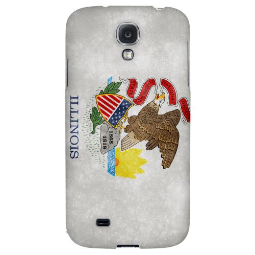 Grunge Illinois - Geeks Designer Line Flag Series Hard Case for Samsung Galaxy S4 Grunge Illinois - Geeks Designer Line Flag Series Hard Case for Samsung Galaxy S4