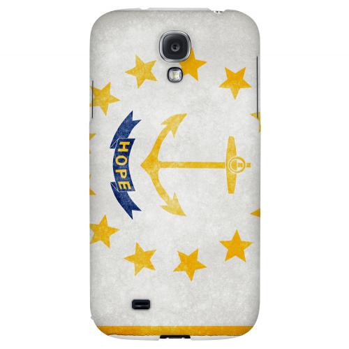 Grunge Rhode Island - Geeks Designer Line Flag Series Hard Case for Samsung Galaxy S4