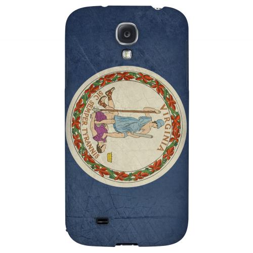 Grunge Virginia - Geeks Designer Line Flag Series Hard Case for Samsung Galaxy S4