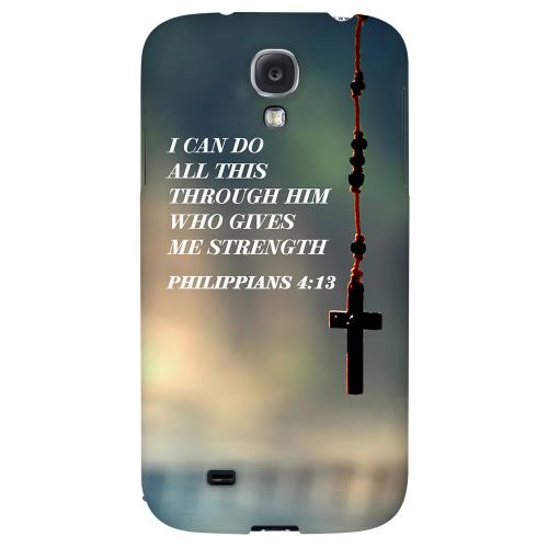 Philippians 4:13 - Geeks Designer Line Bible Series Hard Back Case for Samsung Galaxy S4 Philippians 4:13 - Geeks Designer Line Bible Series Hard Back Case for Samsung Galaxy S4