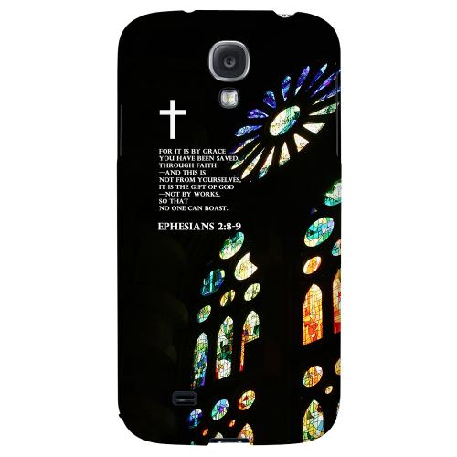 Ephesian 2:8-9 - Geeks Designer Line Bible Series Hard Back Case for Samsung Galaxy S4