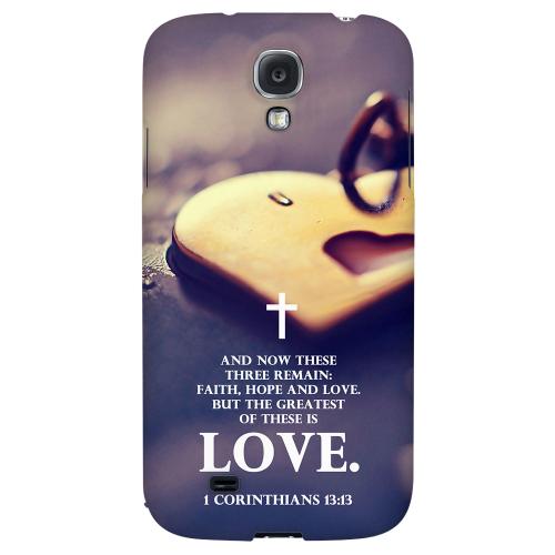 Corinthians 13:13 - Geeks Designer Line Bible Series Hard Back Case for Samsung Galaxy S4