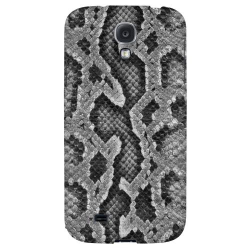 Gray Snake Skin - Geeks Designer Line Animal Print Series Hard Back Case for Samsung Galaxy S4