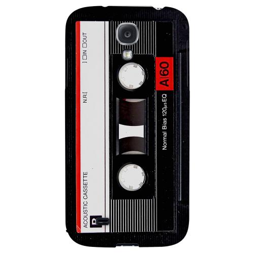 Black Acoustic Cassette - Geeks Designer Line Retro Series Hard Back Case for Samsung Galaxy S4