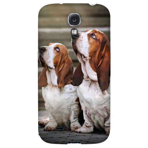 Bassett Hounds - Geeks Designer Line Puppy Series Hard Back Case for Samsung Galaxy S4
