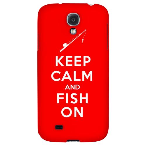 Red Fish On - Geeks Designer Line Keep Calm Series Hard Back Case for Samsung Galaxy S4