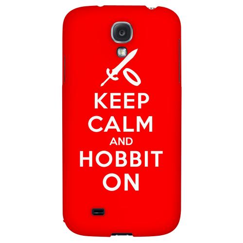 Red Hobbit On - Geeks Designer Line Keep Calm Series Hard Back Case for Samsung Galaxy S4 Red Hobbit On - Geeks Designer Line Keep Calm Series Hard Back Case for Samsung Galaxy S4