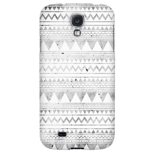 Grungy Triangles - Geeks Designer Line Zig Zag Series Hard Back Case for Samsung Galaxy S4