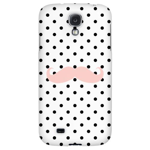 Pink Stache - Geeks Designer Line Polka Dot Series Hard Back Case for Samsung Galaxy S4