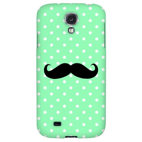 Stache on Mint - Geeks Designer Line Polka Dot Series Hard Back Case for Samsung Galaxy S4