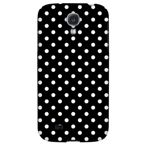 White Dots on Black - Geeks Designer Line Polka Dot Series Hard Back Case for Samsung Galaxy S4