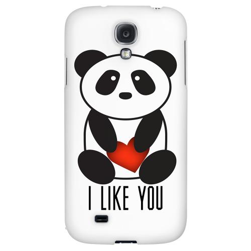 I Like You Panda - Geeks Designer Line Heart Series Hard Back Case for Samsung Galaxy S4