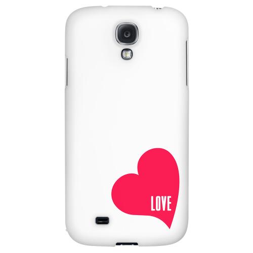 Love Heart - Geeks Designer Line Heart Series Hard Back Case for Samsung Galaxy S4