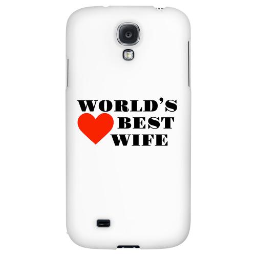 World's Best Wife - Geeks Designer Line Heart Series Hard Back Case for Samsung Galaxy S4 World's Best Wife - Geeks Designer Line Heart Series Hard Back Case for Samsung Galaxy S4