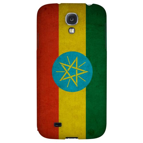 Grunge Ethiopia - Geeks Designer Line Flag Series Hard Back Case for Samsung Galaxy S4 Grunge Ethiopia - Geeks Designer Line Flag Series Hard Back Case for Samsung Galaxy S4
