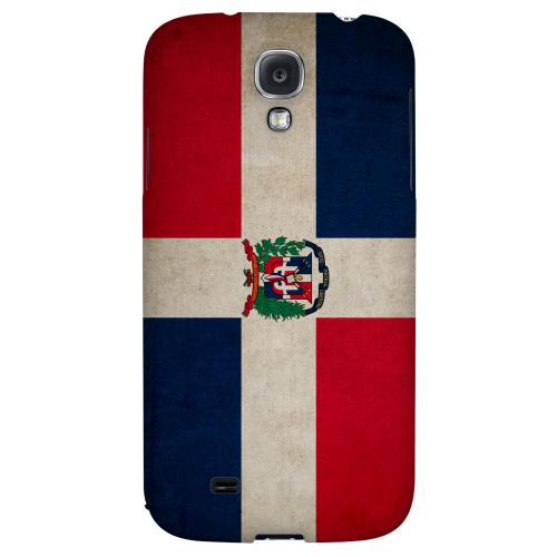 Grunge Dominican Republic - Geeks Designer Line Flag Series Hard Back Case for Samsung Galaxy S4