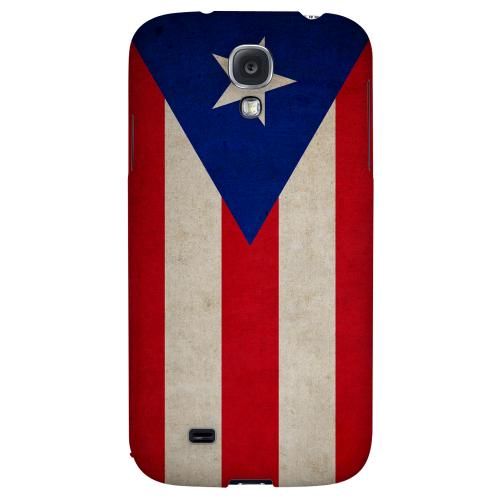 Grunge Puerto Rico - Geeks Designer Line Flag Series Hard Back Case for Samsung Galaxy S4