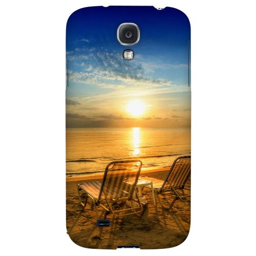 Beach Chair Sunrise - Geeks Designer Line Beach Series Hard Back Case for Samsung Galaxy S4