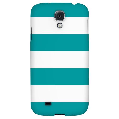 Big Aqua - Geeks Designer Line Stripe Series Hard Back Case for Samsung Galaxy S4