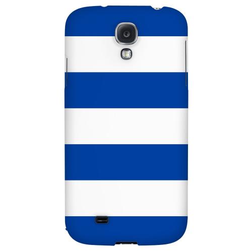 Big Blue - Geeks Designer Line Stripe Series Hard Back Case for Samsung Galaxy S4