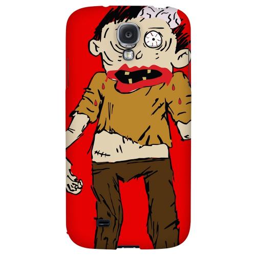 Zombie on Red - Geeks Designer Line Monster Mash Series Hard Back Case for Samsung Galaxy S4