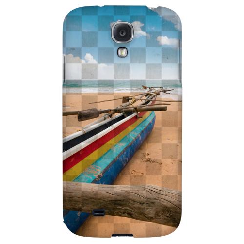 Beach Bum - Geeks Designer Line Checker Series Hard Back Case for Samsung Galaxy S4