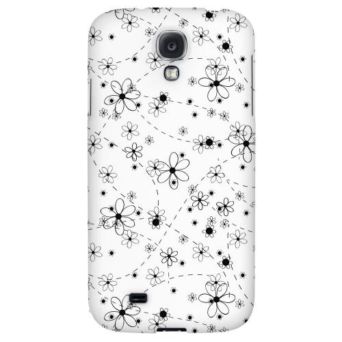 Black/ White Floral - Geeks Designer Line Floral Series Hard Back Case for Samsung Galaxy S4 Black/ White Floral - Geeks Designer Line Floral Series Hard Back Case for Samsung Galaxy S4