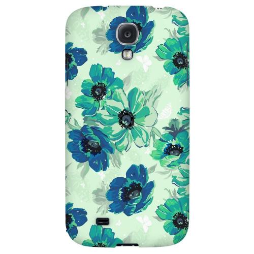 Blue/ Green Floral - Geeks Designer Line Floral Series Hard Back Case for Samsung Galaxy S4 Blue/ Green Floral - Geeks Designer Line Floral Series Hard Back Case for Samsung Galaxy S4