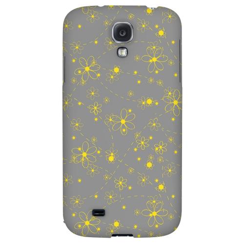 Yellow Daisies on Gray - Geeks Designer Line Floral Series Hard Back Case for Samsung Galaxy S4 Yellow Daisies on Gray - Geeks Designer Line Floral Series Hard Back Case for Samsung Galaxy S4
