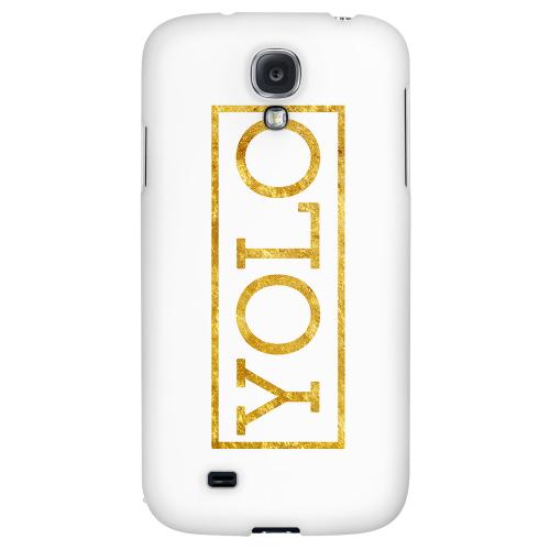 Gold YOLO - Geeks Designer Line YOLO Series Hard Back Case for Samsung Galaxy S4