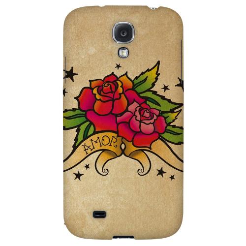 Armor Rose Grunge - Geeks Designer Line Tattoo Series Hard Back Case for Samsung Galaxy S4