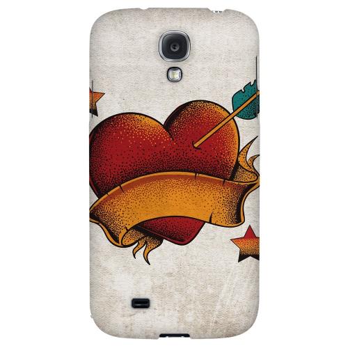 Arrow In The Heart - Geeks Designer Line Tattoo Series Hard Back Case for Samsung Galaxy S4