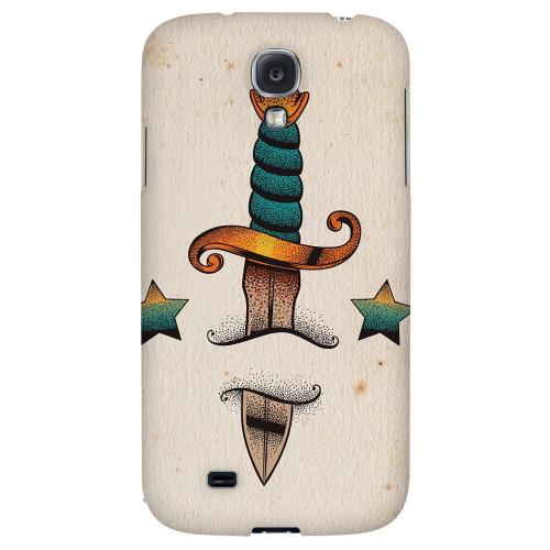 Dagger - Geeks Designer Line Tattoo Series Hard Back Case for Samsung Galaxy S4