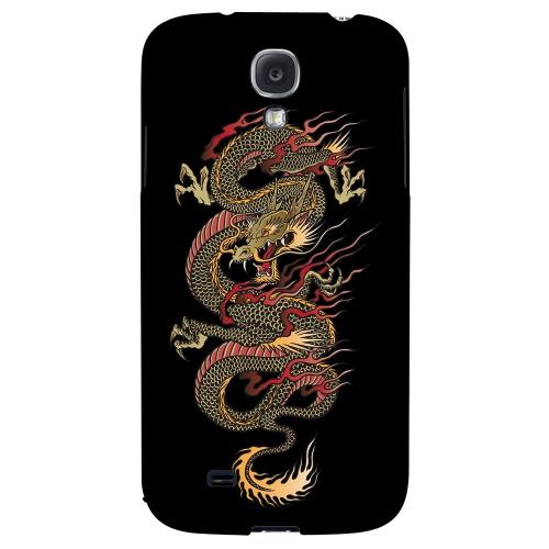 Dragon on Black - Geeks Designer Line Tattoo Series Hard Back Case for Samsung Galaxy S4