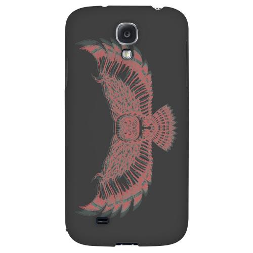 Flying Owl 3D-Esque - Geeks Designer Line Tattoo Series Hard Back Case for Samsung Galaxy S4