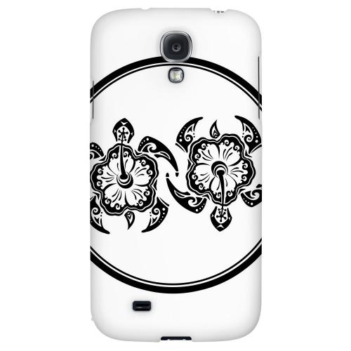 Island Turtle Duo - Geeks Designer Line Tattoo Series Hard Back Case for Samsung Galaxy S4