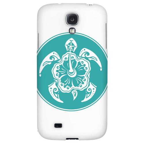 Aqua Island Turtle Solo - Geeks Designer Line Tattoo Series Hard Back Case for Samsung Galaxy S4