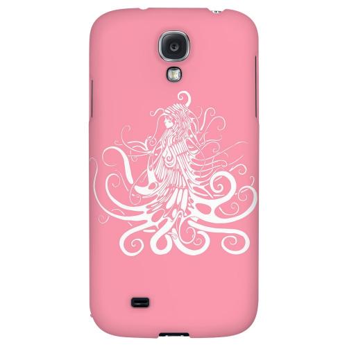 White Medusa on Pink - Geeks Designer Line Tattoo Series Hard Back Case for Samsung Galaxy S4
