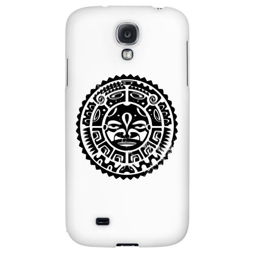 Polynesian Face - Geeks Designer Line Tattoo Series Hard Back Case for Samsung Galaxy S4