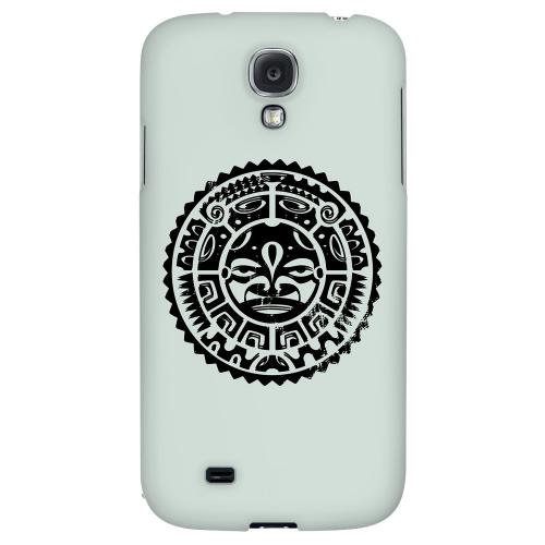 Polynesian Face on Gray - Geeks Designer Line Tattoo Series Hard Back Case for Samsung Galaxy S4