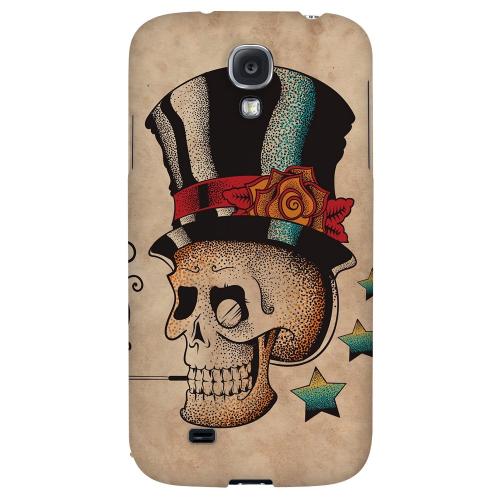 Smoking Skull - Geeks Designer Line Tattoo Series Hard Back Case for Samsung Galaxy S4