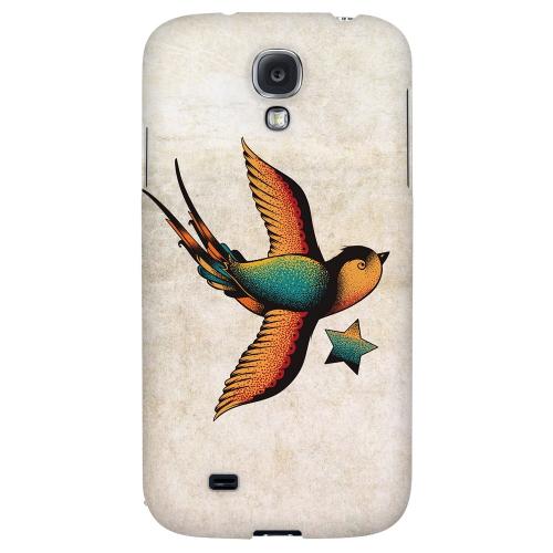 Swallow Star - Geeks Designer Line Tattoo Series Hard Back Case for Samsung Galaxy S4